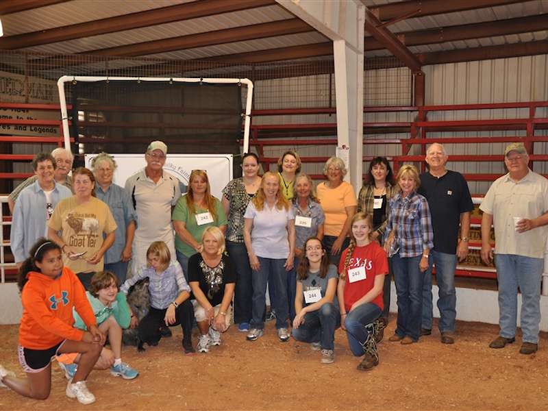 Some exhibitors at a Yellow Rose of Texas Show.
